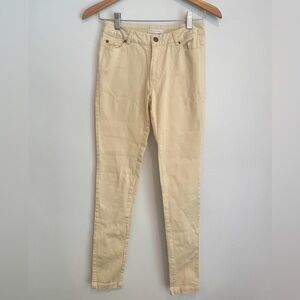 Flannel Brand Slim Fit Skinny Jeans Cream Women’s Small